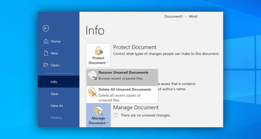 How To Recover Unsaveddeleted Word Documents On Windows 8997